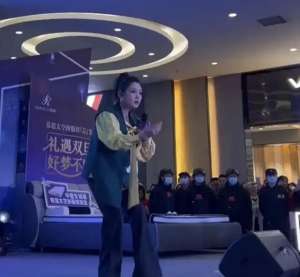 何洁照片(35岁何洁现身商演捞金，身材圆润脸部发福，养三娃不易四处走穴)