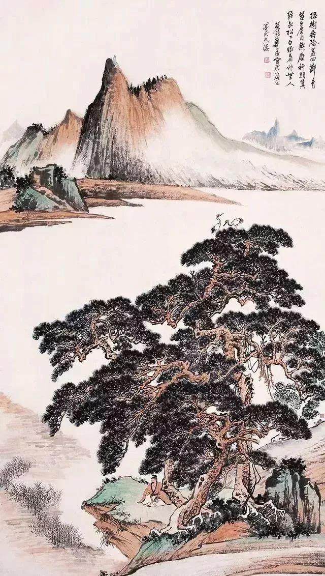 都说画树难画柳，他画的柳却是一大特色——