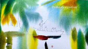水彩画电影(印度水彩画家Prakashan示范一幅电影感很强的水彩画。#水彩)