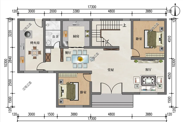 推荐5套带堂屋的农村别墅，农村建房，没有堂屋可不行！