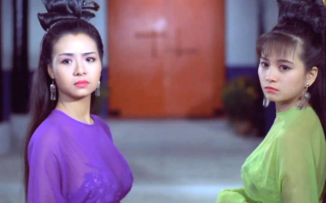 58岁叶子楣请明星朋友吃大餐，穿着青花瓷裙子，整个人瘦到显病态