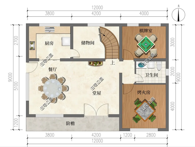 推荐5套带堂屋的农村别墅，农村建房，没有堂屋可不行！