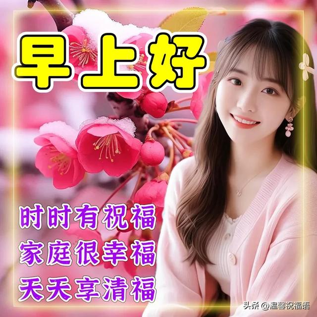周日早安！群发温馨的早上好问候语创意图片带字，暖心的祝福大全