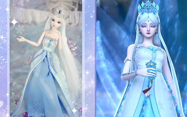 冰莲花系列娃娃曝光了，冰公主的三个造型都很美，梦公主太温柔了