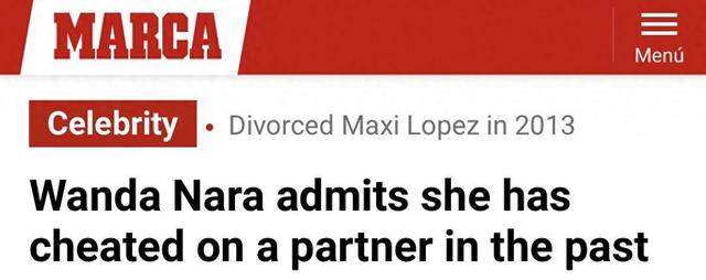 伊卡尔迪妻子旺达:我在过去曾背叛过我的婚姻伴侣