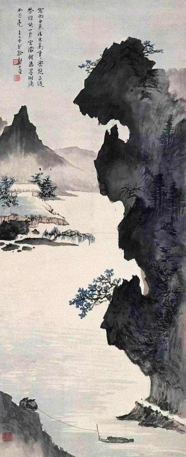 都说画树难画柳，他画的柳却是一大特色——