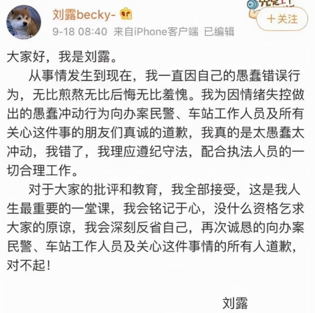 “南艺校花”刘露的堕落史：曾叫嚣警察被拘留，人狂必定有天收