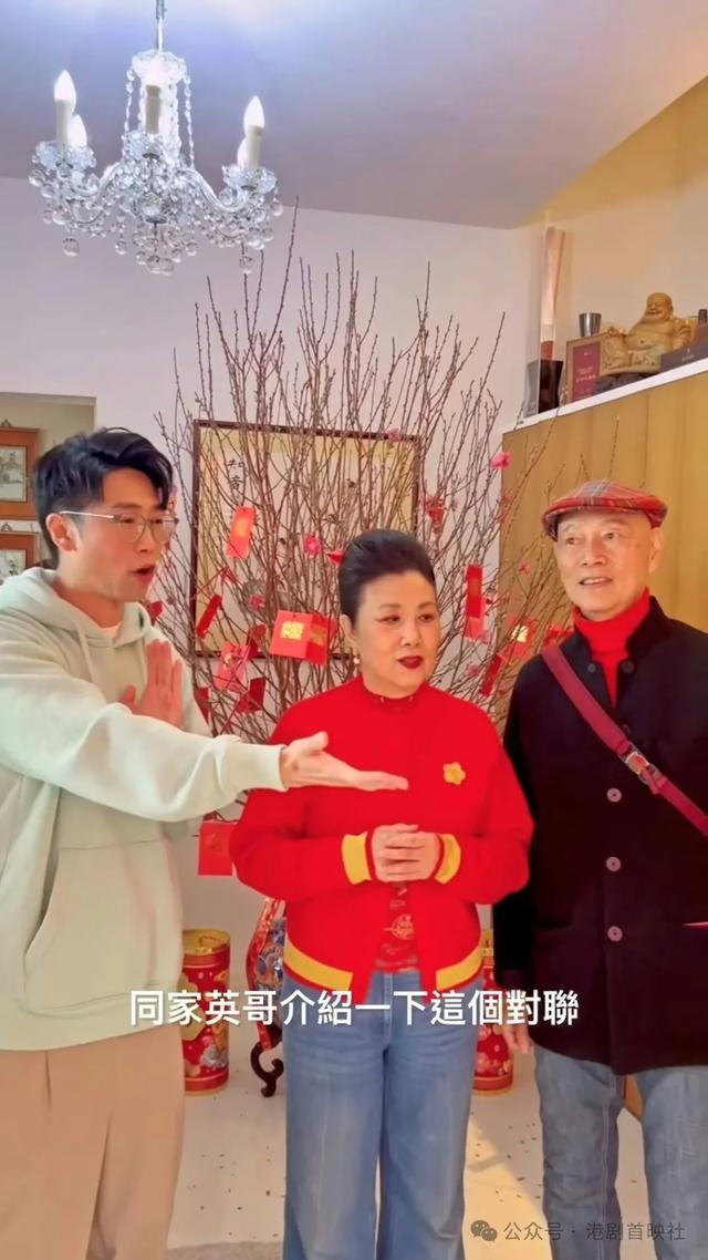 汪明荃罗家英初二团拜,亿元豪宅楼梯坐逾半百好友仍卓卓有余