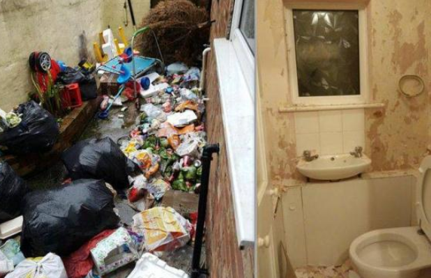 史上最肮脏的租客，房东打开门全是垃圾，浴缸还布满大便
