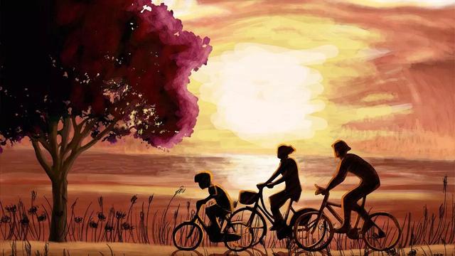 “爸，我回来了……”