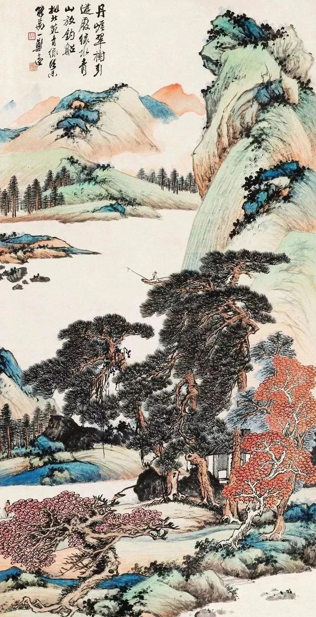 都说画树难画柳，他画的柳却是一大特色——