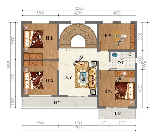 推荐5套带堂屋的农村别墅，农村建房，没有堂屋可不行！