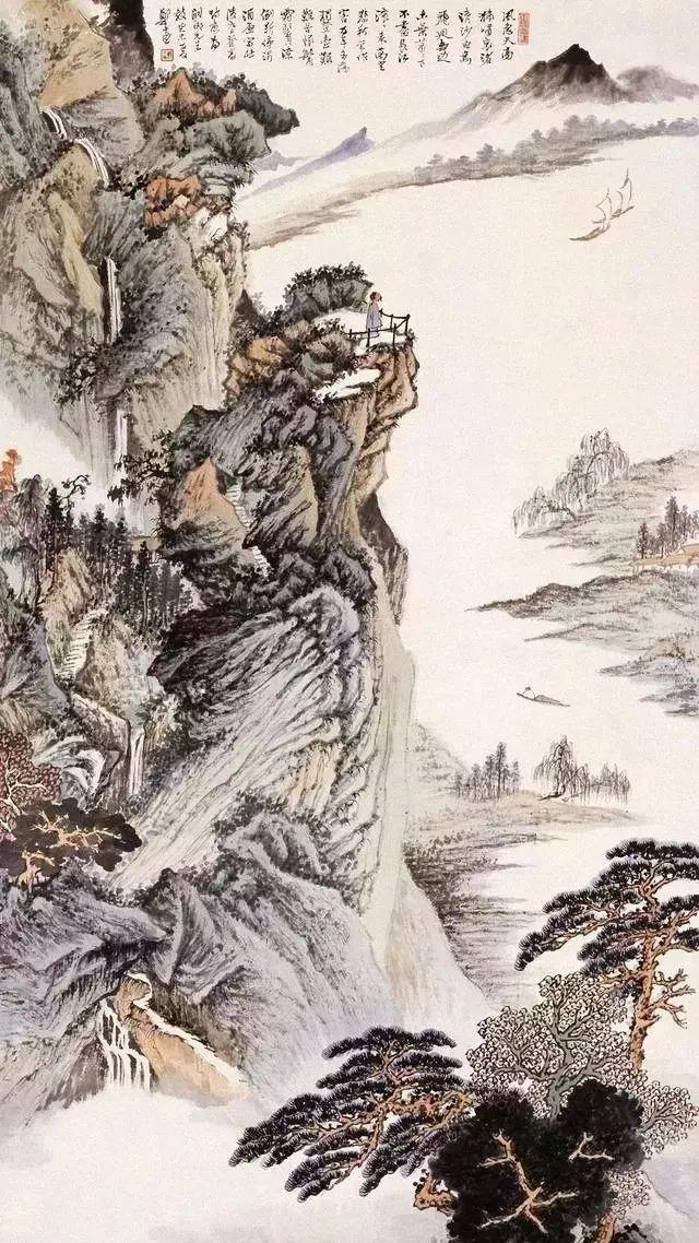 都说画树难画柳，他画的柳却是一大特色——