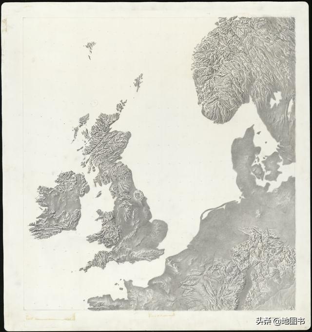 美国中央情报局冷战前期这样手绘全球地形图,无卫星时代的巅峰