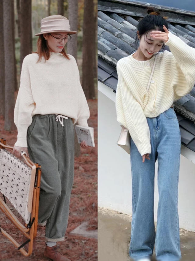 “蝙蝠袖毛衣”又火了，配裙子优雅、搭裤子随性，怎么穿都好看！
