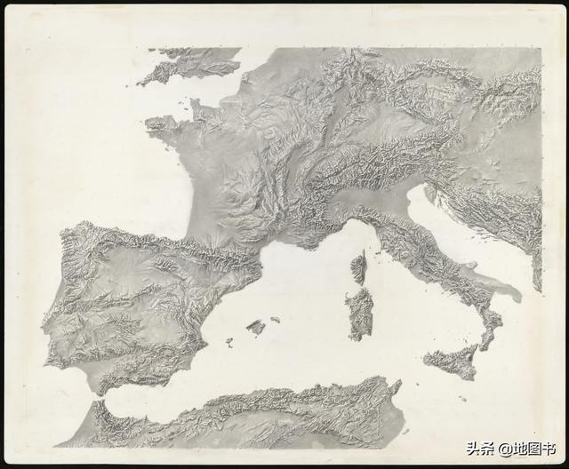美国中央情报局冷战前期这样手绘全球地形图,无卫星时代的巅峰