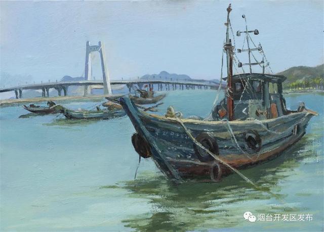 定格城市印迹 烟台开发区举办庆祝中国共产党成立100周年油画展