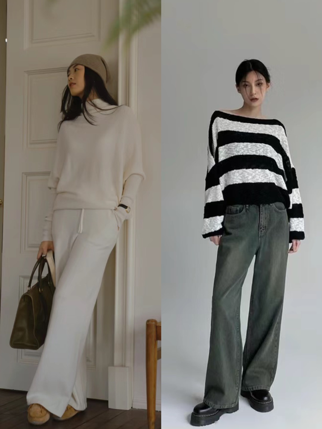 “蝙蝠袖毛衣”又火了，配裙子优雅、搭裤子随性，怎么穿都好看！