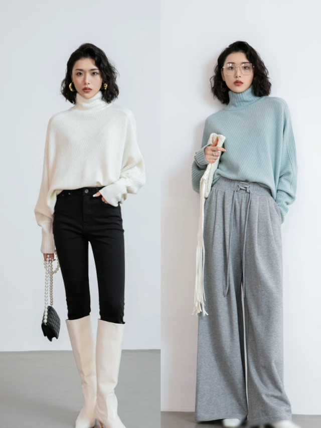 “蝙蝠袖毛衣”又火了，配裙子优雅、搭裤子随性，怎么穿都好看！