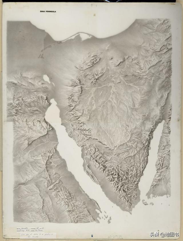 美国中央情报局冷战前期这样手绘全球地形图,无卫星时代的巅峰