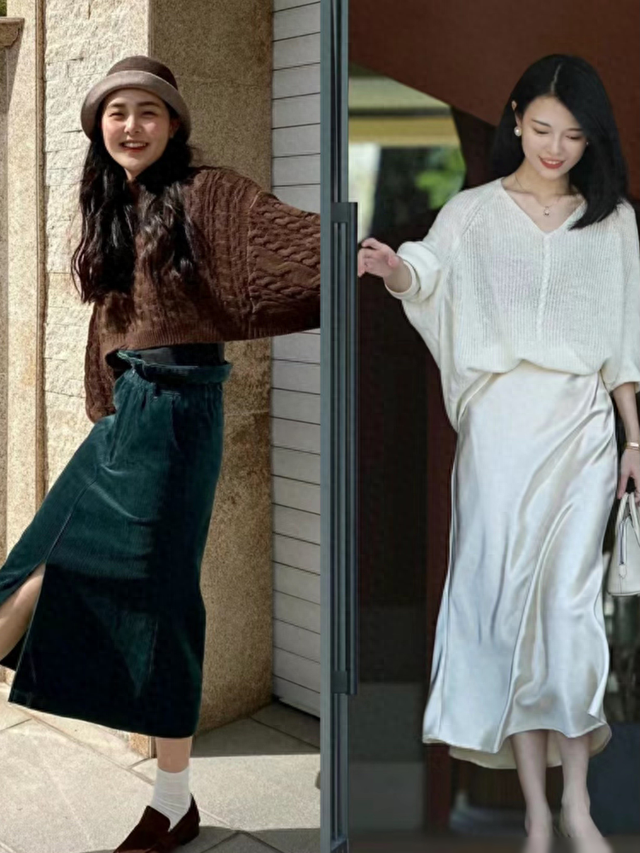 “蝙蝠袖毛衣”又火了，配裙子优雅、搭裤子随性，怎么穿都好看！