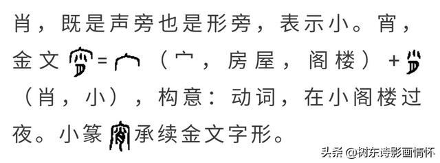 树东说文解字“宵”，宵字的前世今生，元宵节的由来