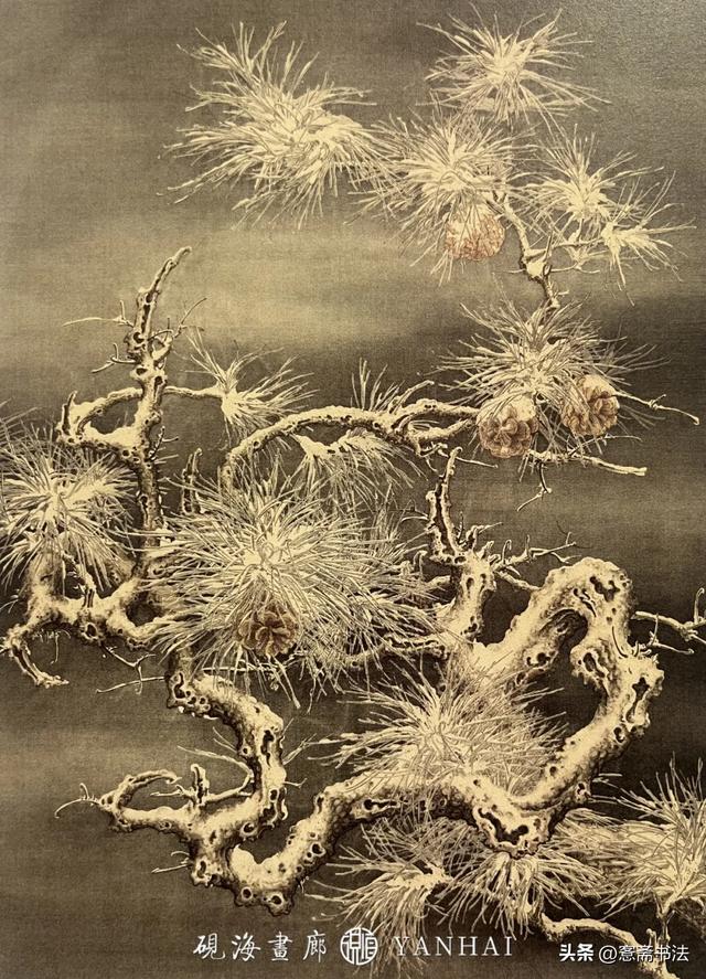 著名画家任重先生近岁佳作《松竹梅联屏》赏析