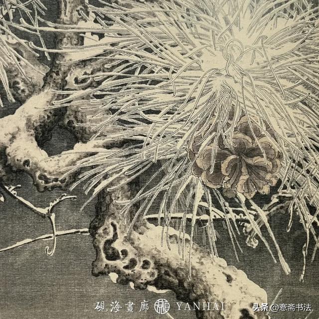 著名画家任重先生近岁佳作《松竹梅联屏》赏析