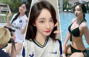 韩国电竞女主播视频(孙兴慜迷妹韩国女主播颜值身材样样极品)