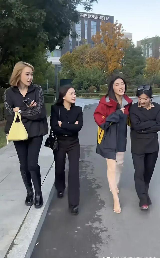 三只羊女主播集体停播外出强颜欢笑,素颜很路人,乔妹看着像大姐