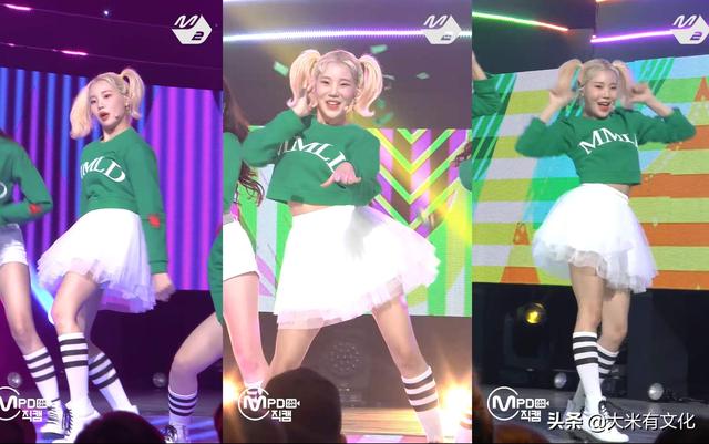 刷爆抖音的韩国灵魂舞者黄毛双马尾，硬是把女神洪真英跳成了伴唱