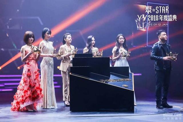 YY2018年度盛典闪耀水立方 主播与明星组“最强CP”