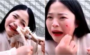 女主播章鱼(美食女主播遭章鱼毁容全程表情痛苦 章鱼如何让人毁容？)