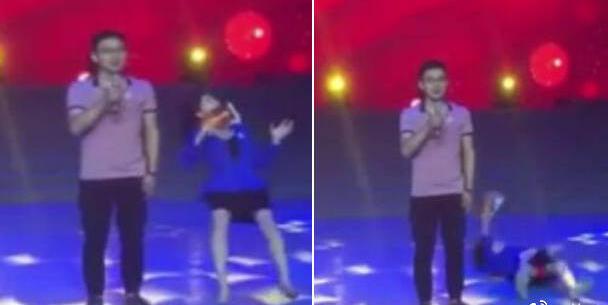 女主持人在台上突发直挺挺倒地，原因是什么？如何施救？