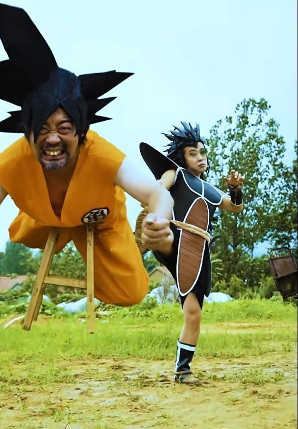 网红阿拉丁狗蛋翻拍低成本龙珠，装扮夸张搞笑，明哥凑热闹抢镜！