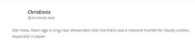 英国空姐网上叫卖“原味丝袜”,媒体曝光后遭电商下架