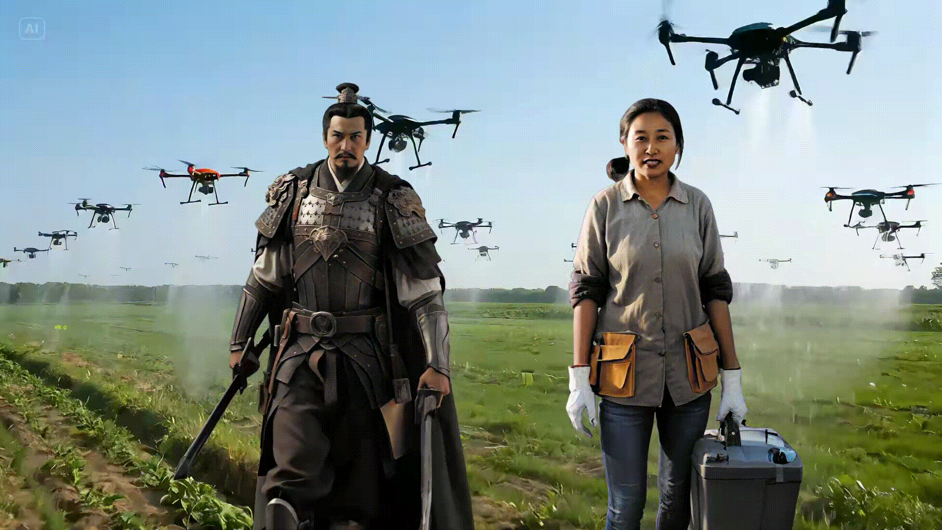 【青春华章·重走西北角】AI视频 -穿越时空的青春对话