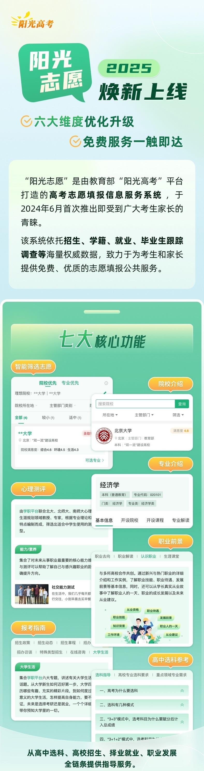 @高考生 官方帮你一起报志愿 快来解锁适合你的大学和专业