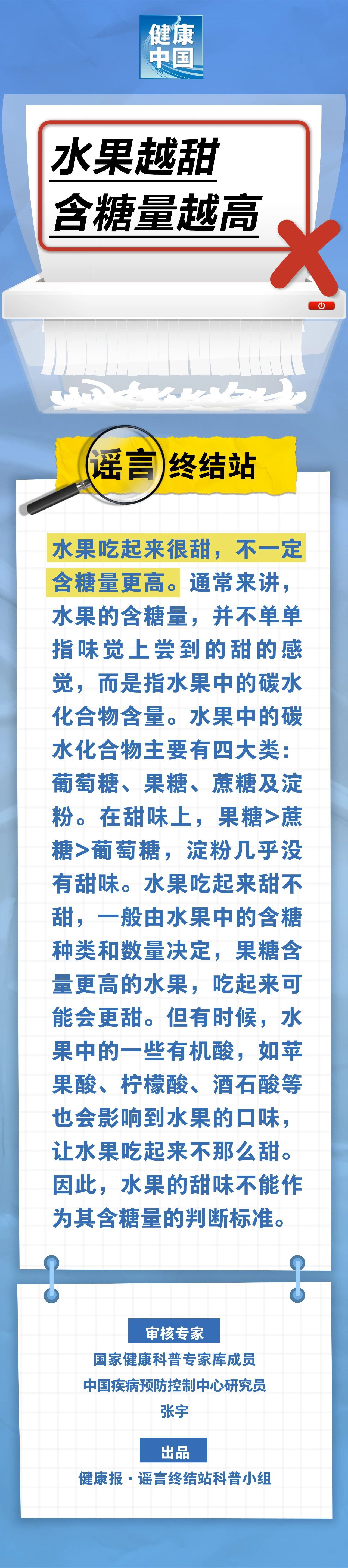 水果越甜，含糖量越高……是真是假？｜谣言终结站