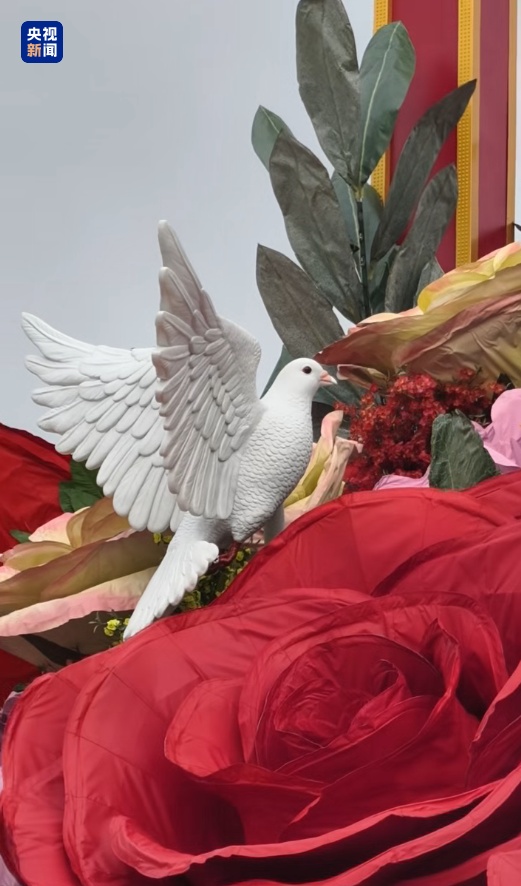 天安门广场“祝福祖国”花篮吊装完成！首次融入动物元素